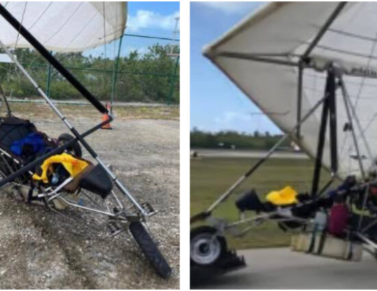 Dos migrantes cubanos lograron aterrizar en aeropuerto de Cayo Hueso, a bordo de un ala delta motorizada