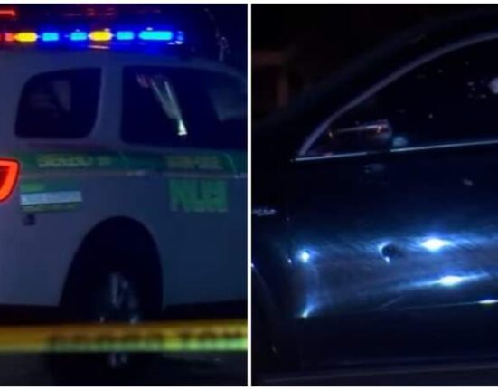 Encuentran a una persona muerta junto a Mercedes Benz acribillado a tiros en Miami-Dade