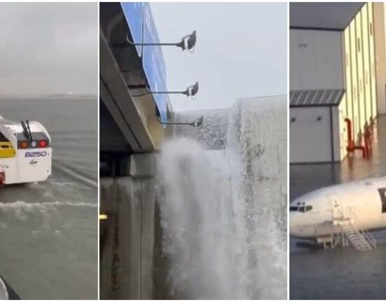 En imágenes las impresionantes inundaciones que afectaron al aeropuerto de Fort Lauderdale