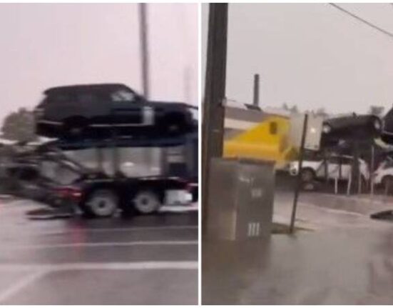 Tren de Brightline impacta contra un camión cargado de autos en el Sur de la Florida