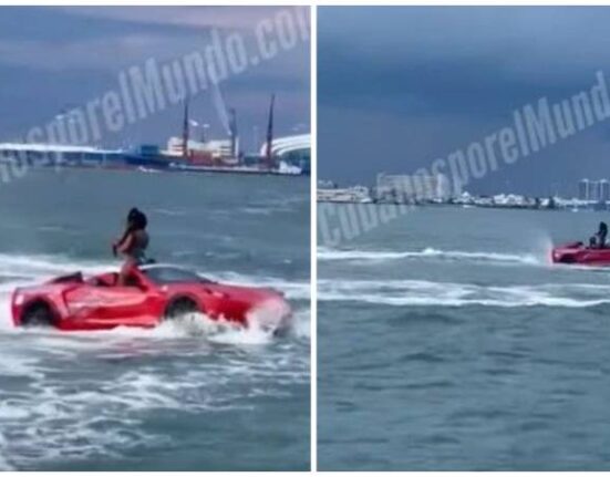 Un auto transformado en bote se vuelve viral en la Bahía de Miami