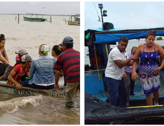 Embarazadas en Granma trasladas en bote por las inundaciones que han provocado las lluvias en ese territorio cubano