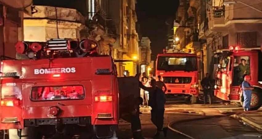 Incendio en La Habana Cuba