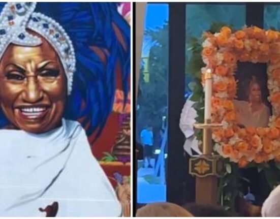 Misa para rendir homenaje a Celia Cruz en sus 20 años de desaparición física en la Ermita de la Caridad del Cobre en Miami