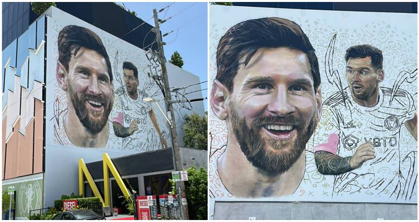 Mural de Messi Miami