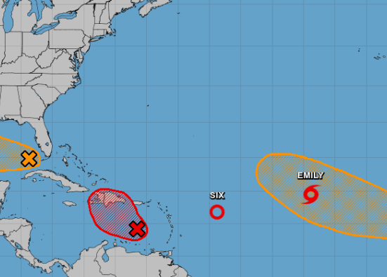 Tormenta tropical Emily se forma en el Atlántico