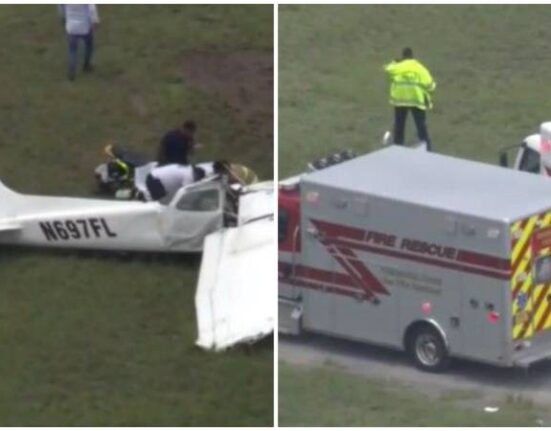 Al menos 1 muerto y 2 heridos tras estrellarse un avión en el Sur de la Florida