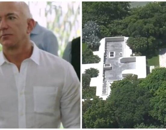 Capturan vista aérea de la mansión 68 millones de dólares de Jeff Bezos en Miami