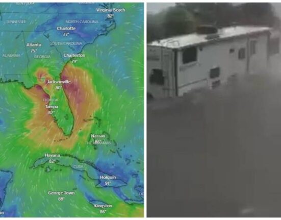 Huracán Idalia toca tierra en Florida como un poderoso categoría 3