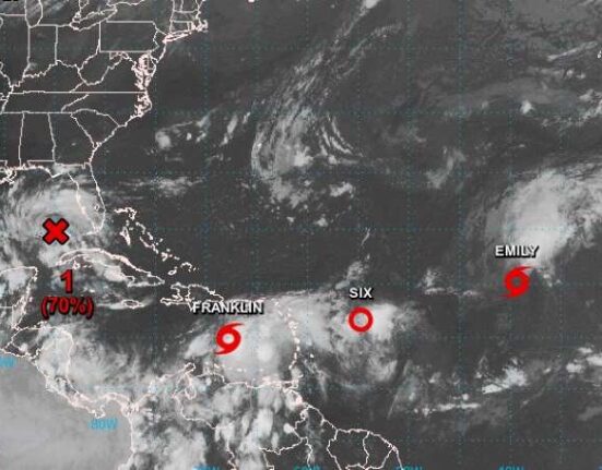 Se forma la Tormenta Tropical Franklin, la segunda en el Atlántico