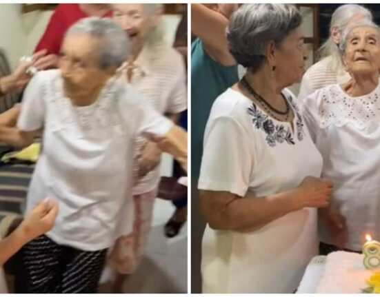 Video de una anciana de 104 años bailando durante la celebración del cumpleaños 82 de su hija mayor se hace viral