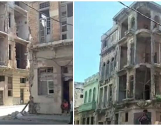 Cubano denuncia peligro inminente de derrumbe de dos edificios en La Habana