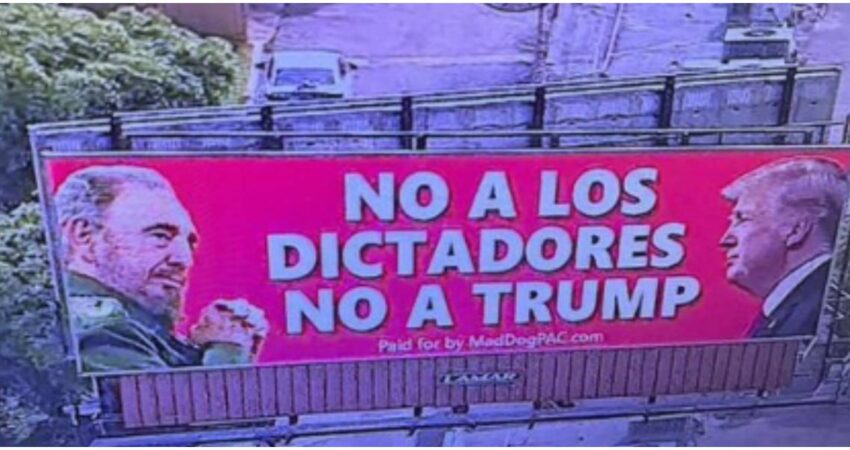 valla-publicitaria-Trump-y-Fidel