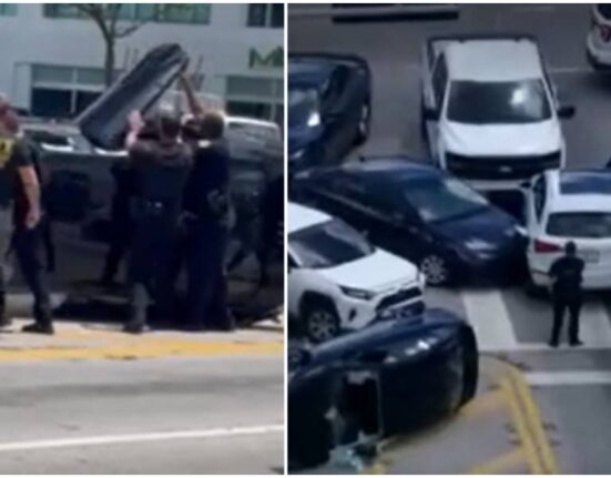 accidente-de-transito-policia-de-Miami