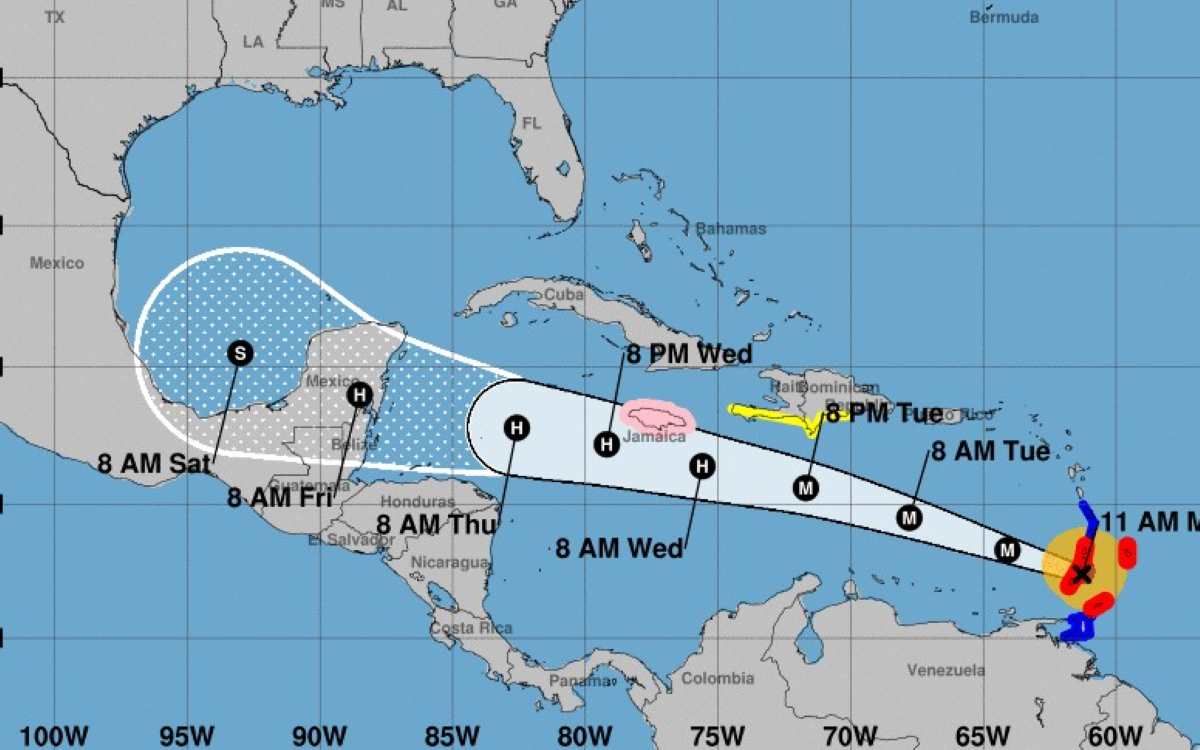 Hurricane Beryl Reaches Category 4 Status Again