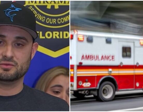 muerte de hombre-ambulancia Hialeah