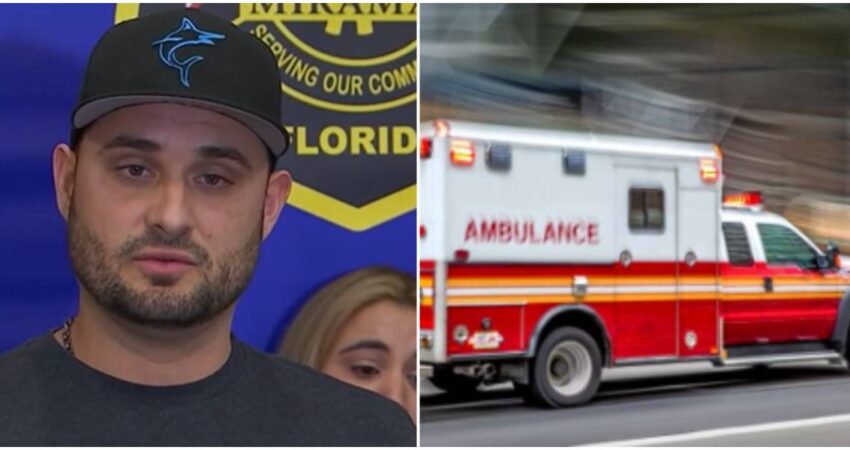 muerte de hombre-ambulancia Hialeah