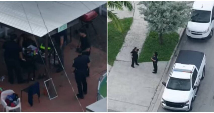 mujer herida-disparo accidental en Hialeah