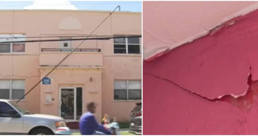 edificio en Miami-vecinos protestan por precarias condiciones