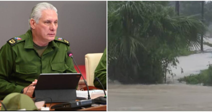 Díaz-Canel-Inundaciones en Guantánamo