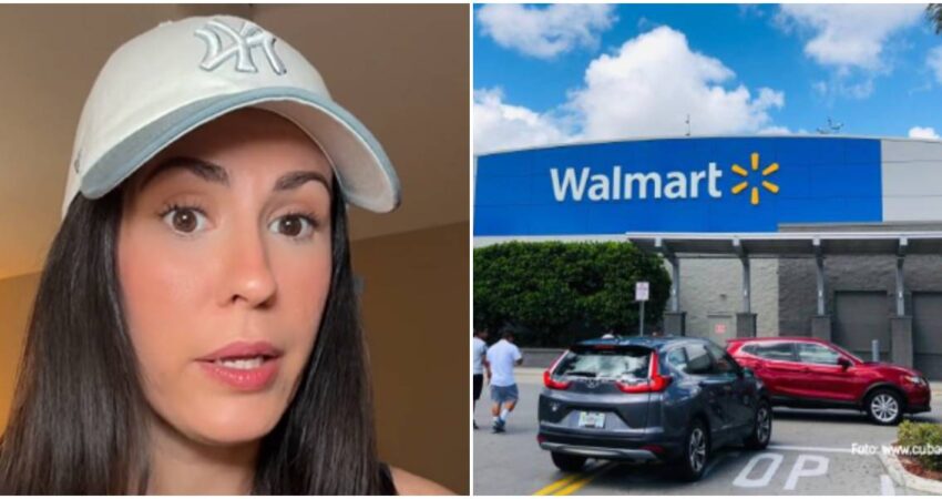 tiktoker cubana-trabajos en Walmart