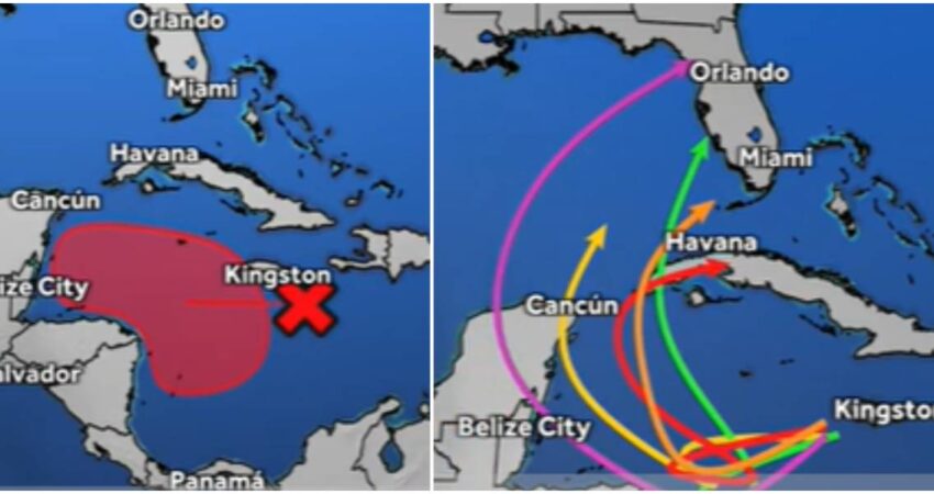 NHC-posible formación de depresión tropical