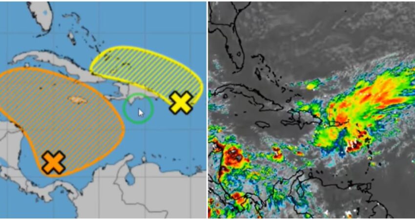 formación de depresión tropical-cerca de Cuba