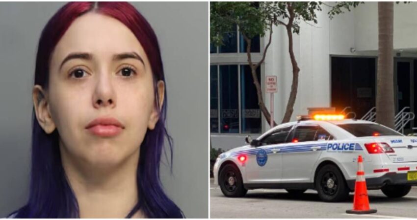 mujer arrestada-policía de Miami