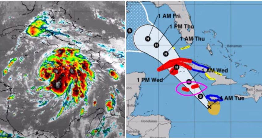 tormenta tropical Rafael-peligro a Cuba