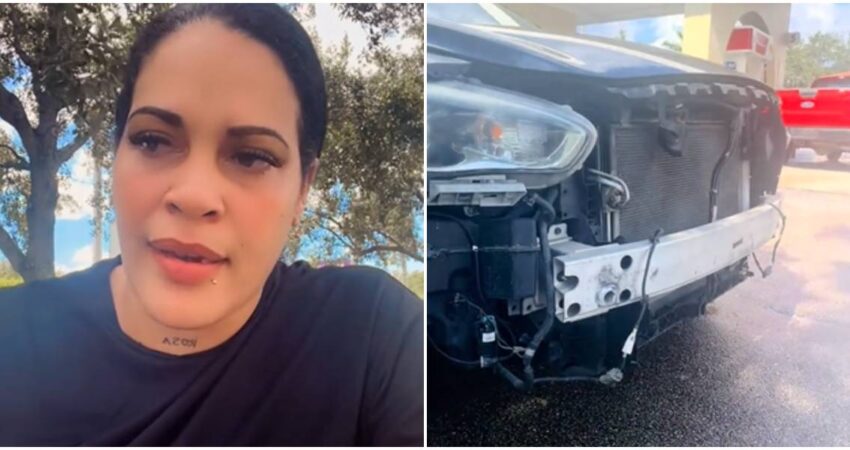 Cubana en Florida-daños de auto