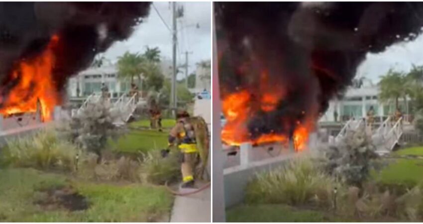 incendio de yate-Fort Lauderdale