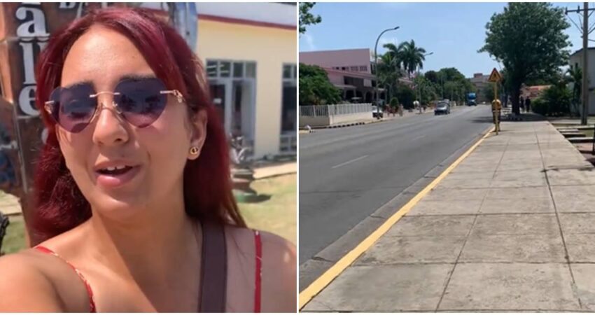 joven cubana-calles de Varadero