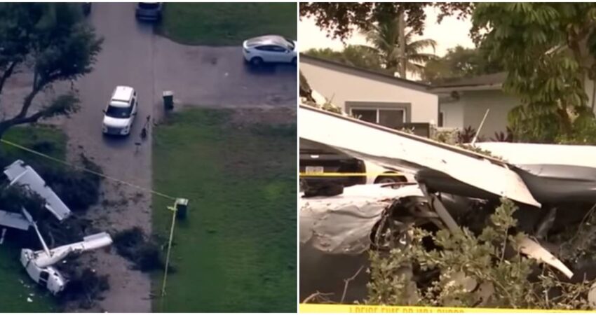 accidente aéreo en Pembroke Pines