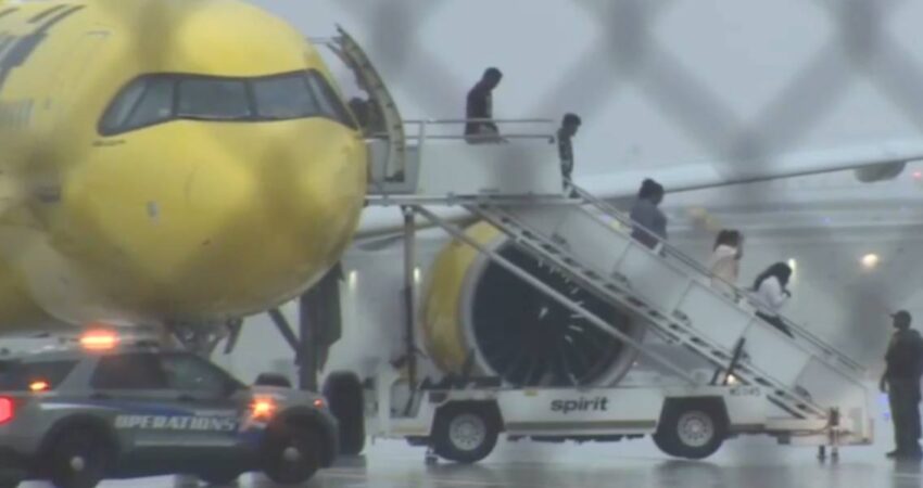 evacuación de Spirit Airlines