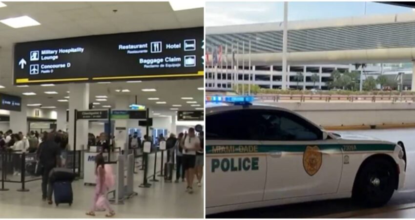 terminal de MIA-policía de Miami